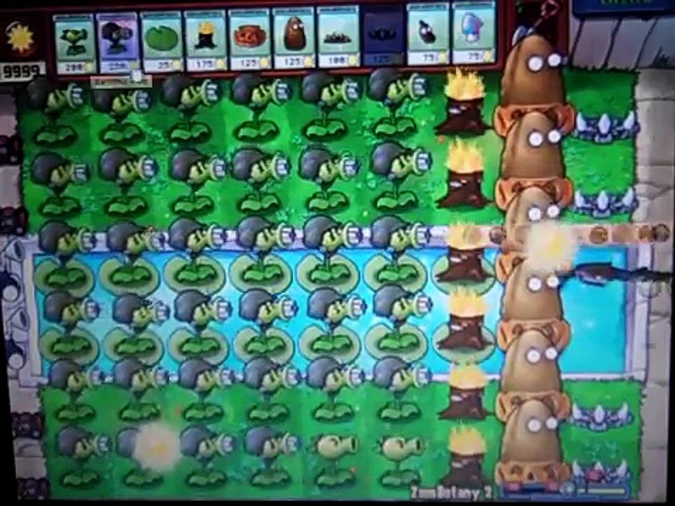 Plants Vs Zombies Cheating on Zombotany 2!!!