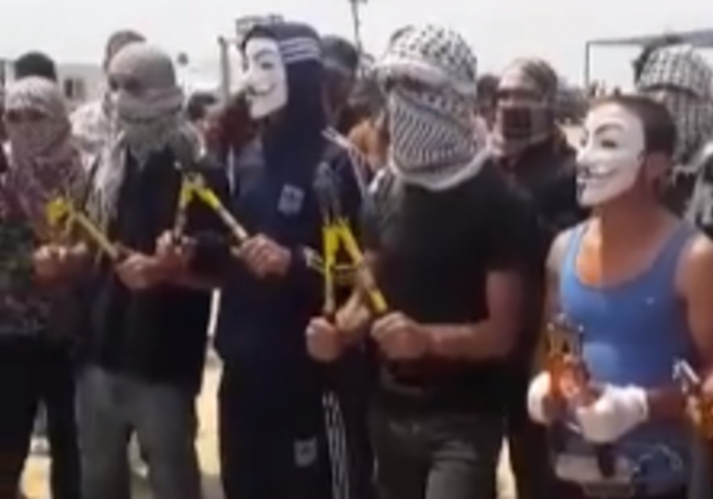 Demonstrators Cut Through Separation Fence During Protests in Gaza