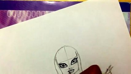 Speed Drawing of Twyla from Monster High 13 Wishes (HD)
