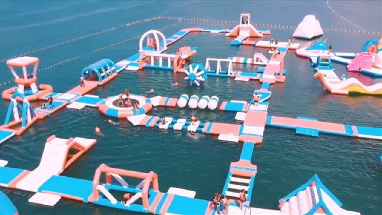 Satt aufgepumpt: Diese Action-Insel ist nichts als Luft und Gummi