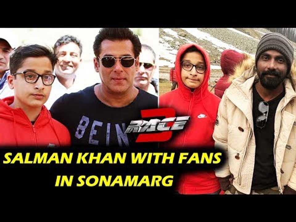 RACE 3 | Salman Khan & Remo With FANS At Sonamarg In Kashmir