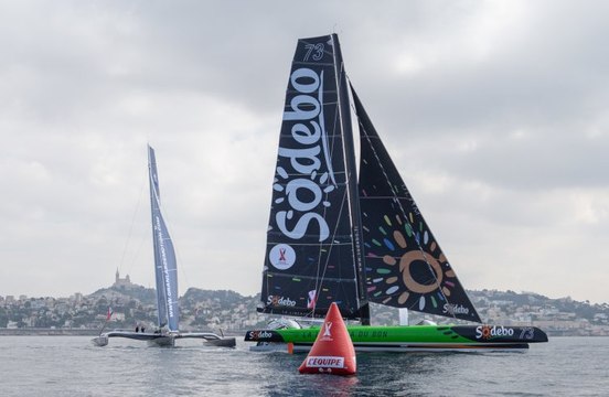 Le Prologue Région Sud Provence-Alpes-Côte d'Azur de la Nice UltiMed à bord de Sodebo Ultim'