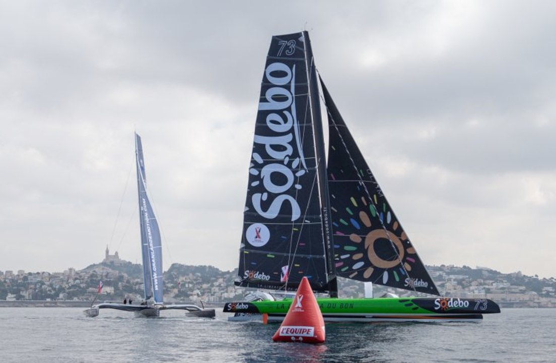 Le Prologue Région Sud Provence-Alpes-Côte d'Azur de la Nice UltiMed à bord de Sodebo Ultim'
