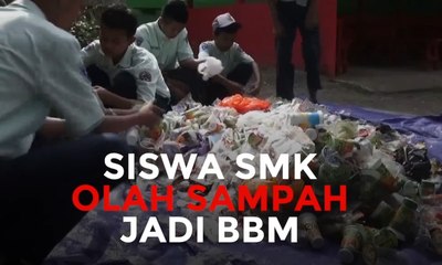 Siswa SMP di Jember Olah Sampah Jadi BBM