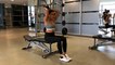 Jennifer Lau Arms Workout Overhead Dumbbell Triceps Extension