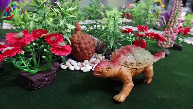 Dinosaurs Ankylosaurus vs Allosaurus Surprise protect children Ankylosaurus by Dolant TV Toys
