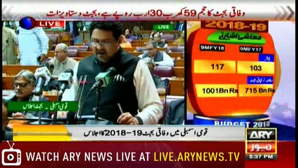 Miftah Ismail Budget 2018-2019 Complete Speech