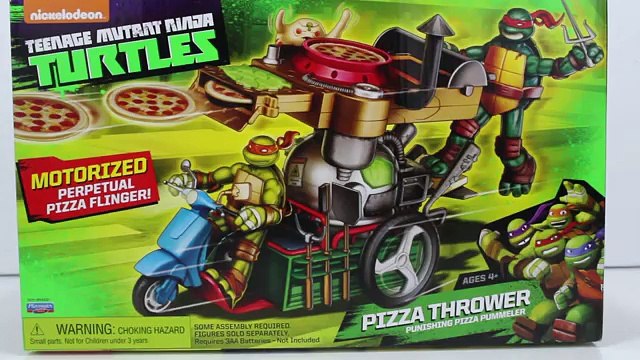 Teenage Mutant Ninja Turtles Toys PIZZA THROWER Toy Video TMNT Toy Videos