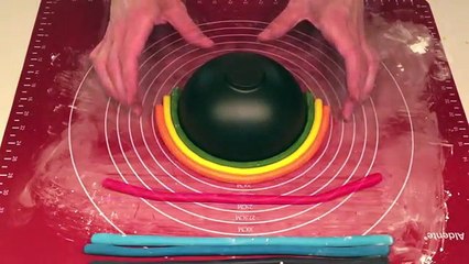 How to make a fondant rainbow with clouds