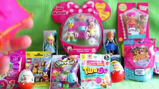 Frozen Elsa Anna Lalaloopsy Minnie on a Picnic Shopkins My Little Pony Kinder Surprise Eggs Unboxing