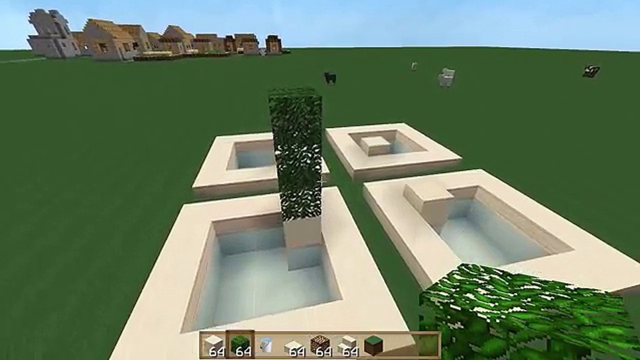 Как построить красивый фонтан в Minecraft [LB 1]