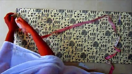 HOW TO CUT AND SEW FITTED A LINE DRESS WITH VELVET JACKET FROCK # 6