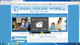 Registration demo video india online work ( Hindi )