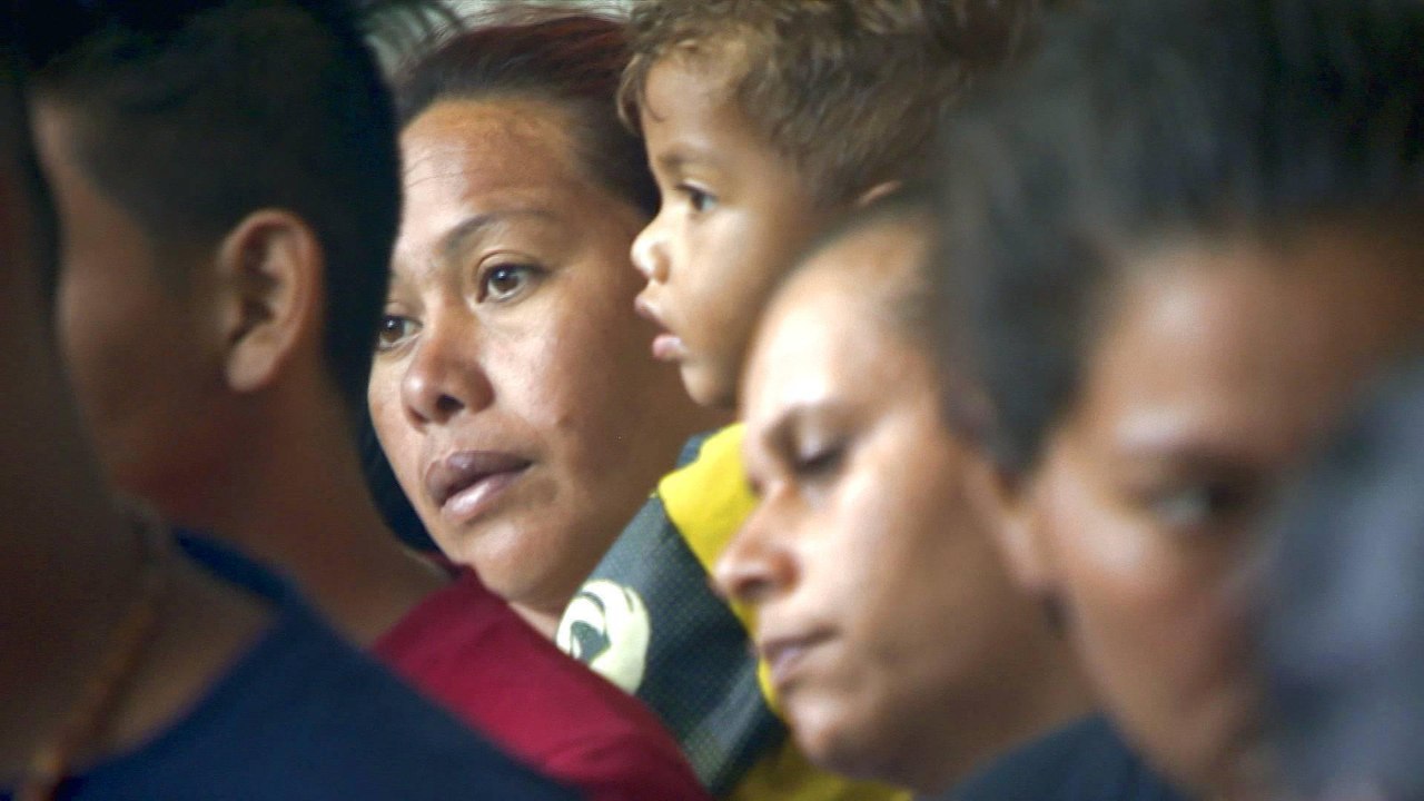 Central American migrants in Mexico hoping to cross border to US