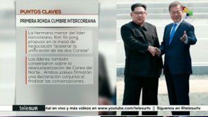 Puntos claves de la primera ronda de la Cumbre Intercoreana