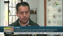 Chile: funcionarios de Gendarmería protestan por precariedad laboral