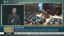 Asamblea Nacional de Ecuador destituye al fiscal general Carlos Baca