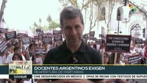 Argentina: exigen docentes de escuelas públicas apertura de paritarias