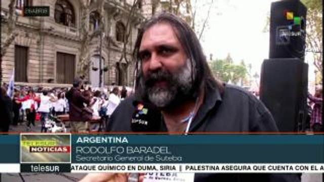 Argentina: maestros movilizados en defensa de la educación pública