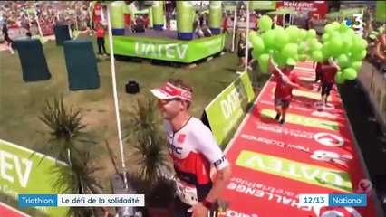 Triathlon : deux amis, dont l'un handicapé, font le pari de participer à l'Ironman de Roth