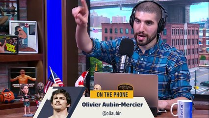 Olivier Aubin-Mercier Talks UFC 223 Finish Over Evan Dunham, Origin of Mustache and Fanny Pack