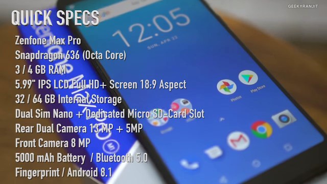 Asus Zenfone Pro Max New Mid-Range Smartphone Champ- Unboxing & Overview || GeekyRanjith
