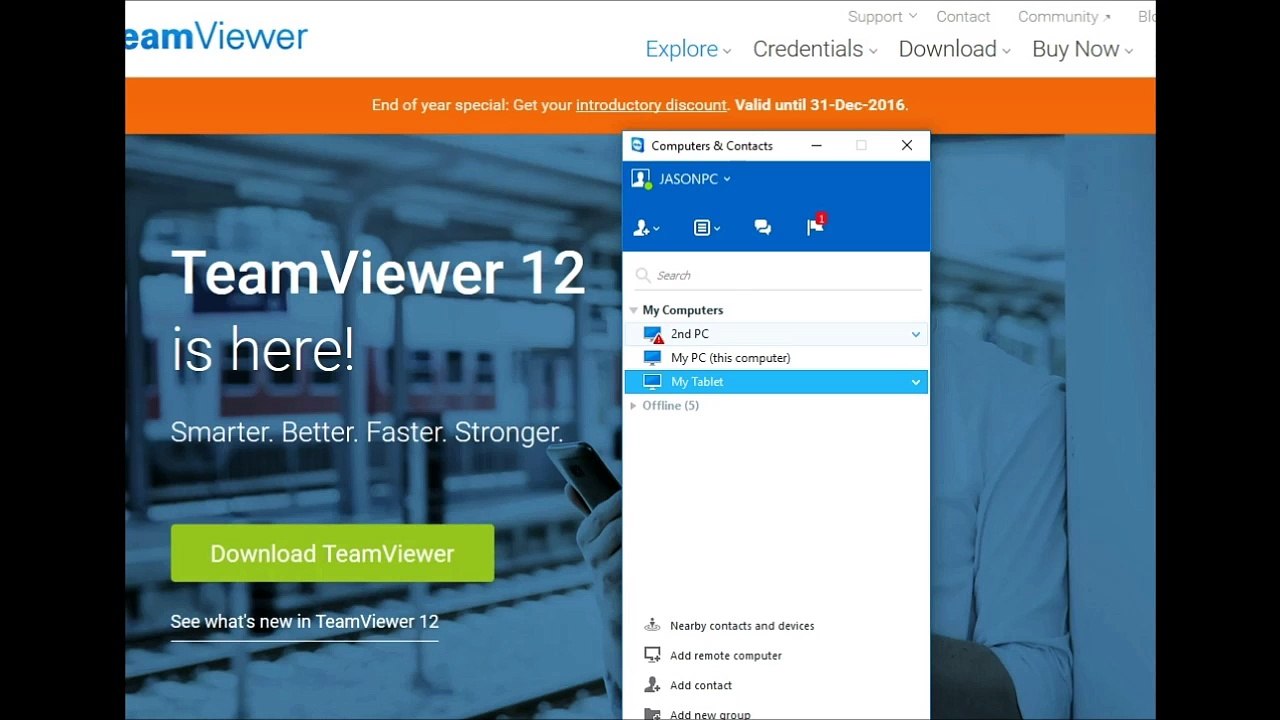 How to remotely provide computer support with team viewer