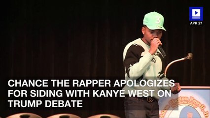 Video herunterladen: Chance the Rapper Apologizes for Siding with Kanye West on Trump Debate