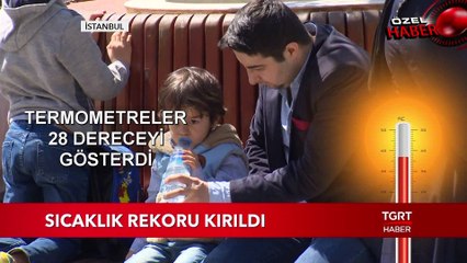 İstanbul'da Sıcaklık Rekoru Kırıldı