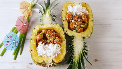 Chicken Teriyaki Pineapple Bowls Are Almost Too Pretty To Eat