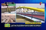 Vocero de Emape da detalles de construcción de puentes en la vía Expresa