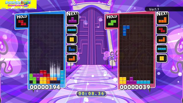 Puyo Puyo™ Tetris® T Spins and Perfect Clear
