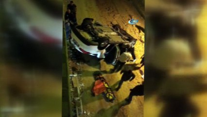 Kontrolden Çıkan Araç Tünel Yoluna Uçtu: 3 Yaralı