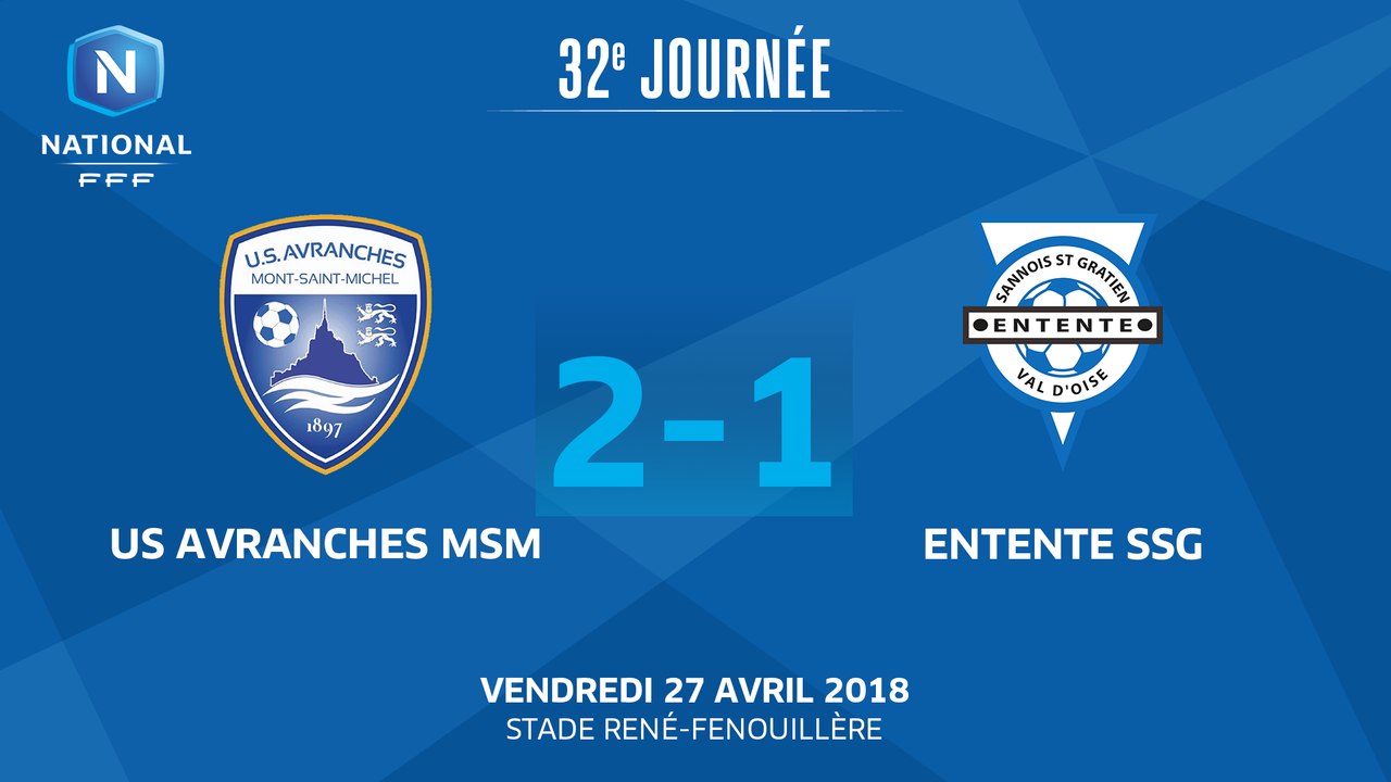 J32 : US Avranches MSM - Entente SSG (2-1), le résumé