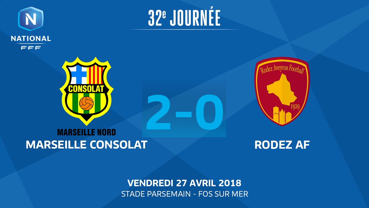 J32 : GS Marseille Consolat - Rodez Aveyron Football (2-0), Le résumé