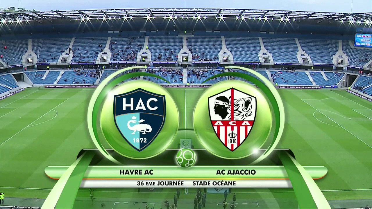 Résumé de HAC - AC Ajaccio (2-0) du 27/04/2018