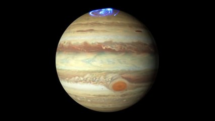Hubble Tracks Bright Auroras on Jupiter