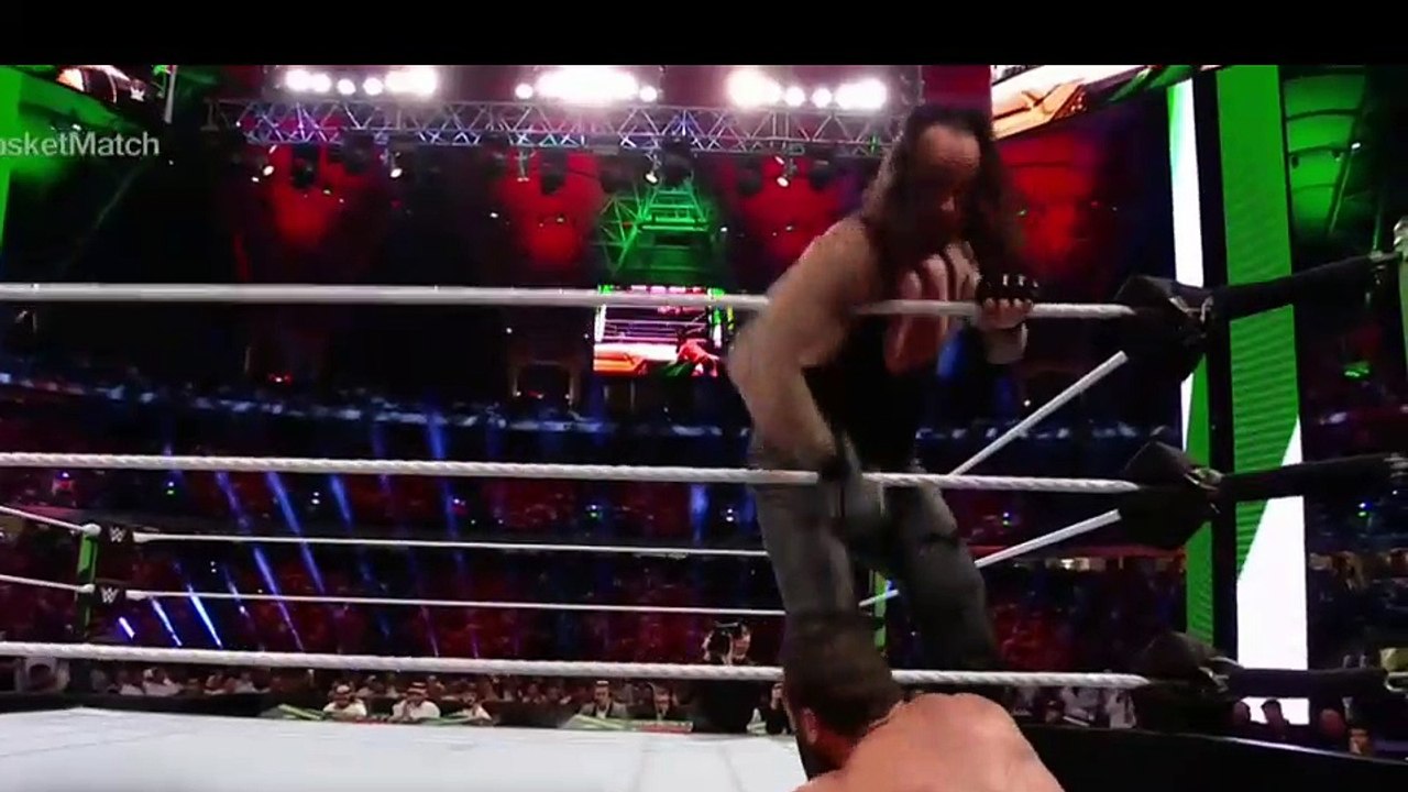 The Undertaker spoils Rusev Day with a vicious leg drop on the apron- Greatest Royal Rumble