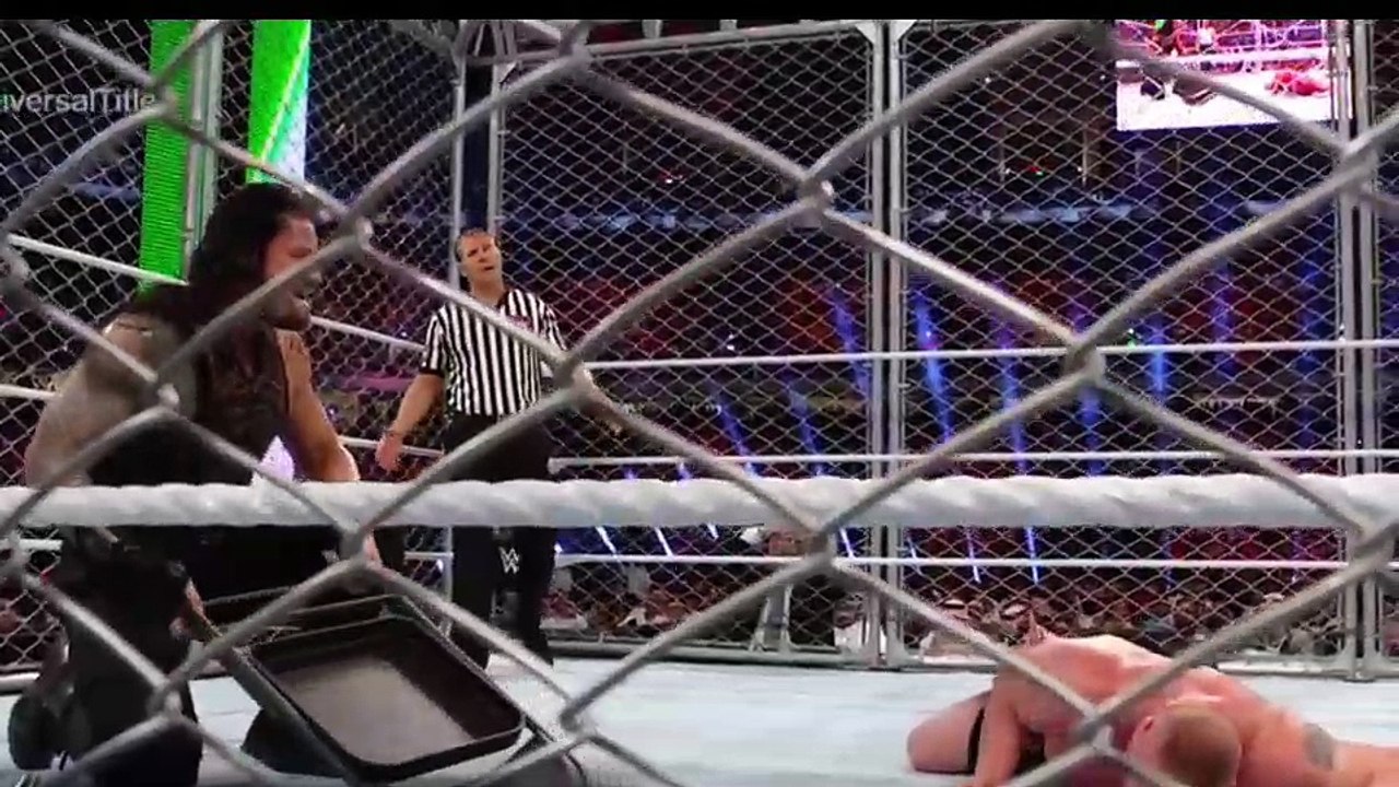 Roman Reigns belts Brock Lesnar with multiple steel chair strikes- Greatest Royal Rumble