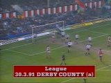 Derby County - Arsenal 30-03-1991 Division One