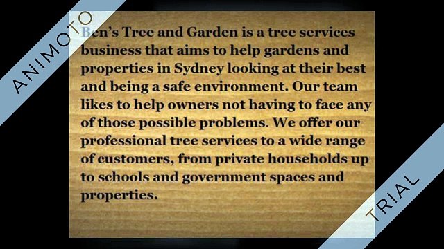 Ben's Tree and Garden Services