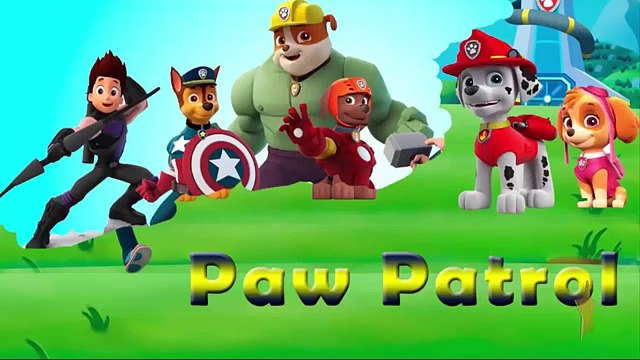 Paw Patrol - Transforming Superheroes Hulk Ironman Captain America Thor by Toys Kids