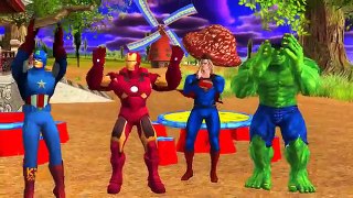 Funny SuperHeroes challenge-Hulk,spiderman and ironman