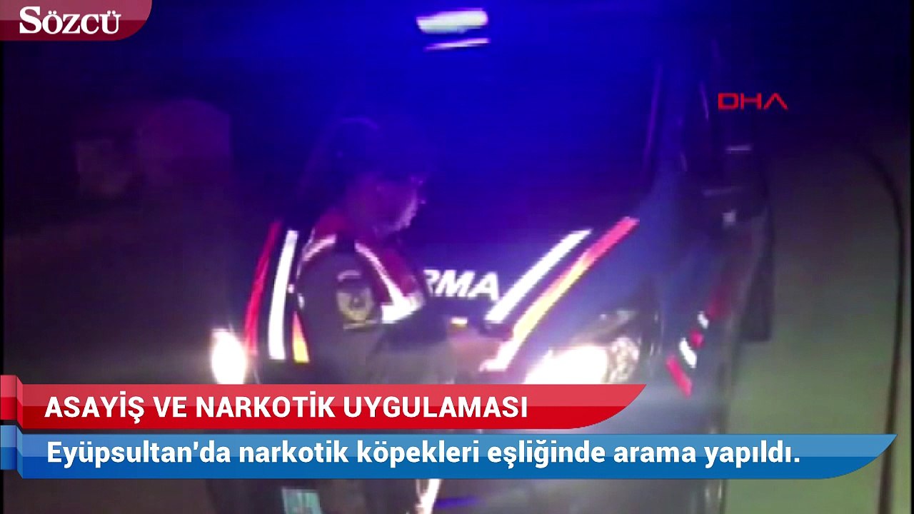 Jandarmadan eyüpsultan'da asayiş ve narkotik uygulaması