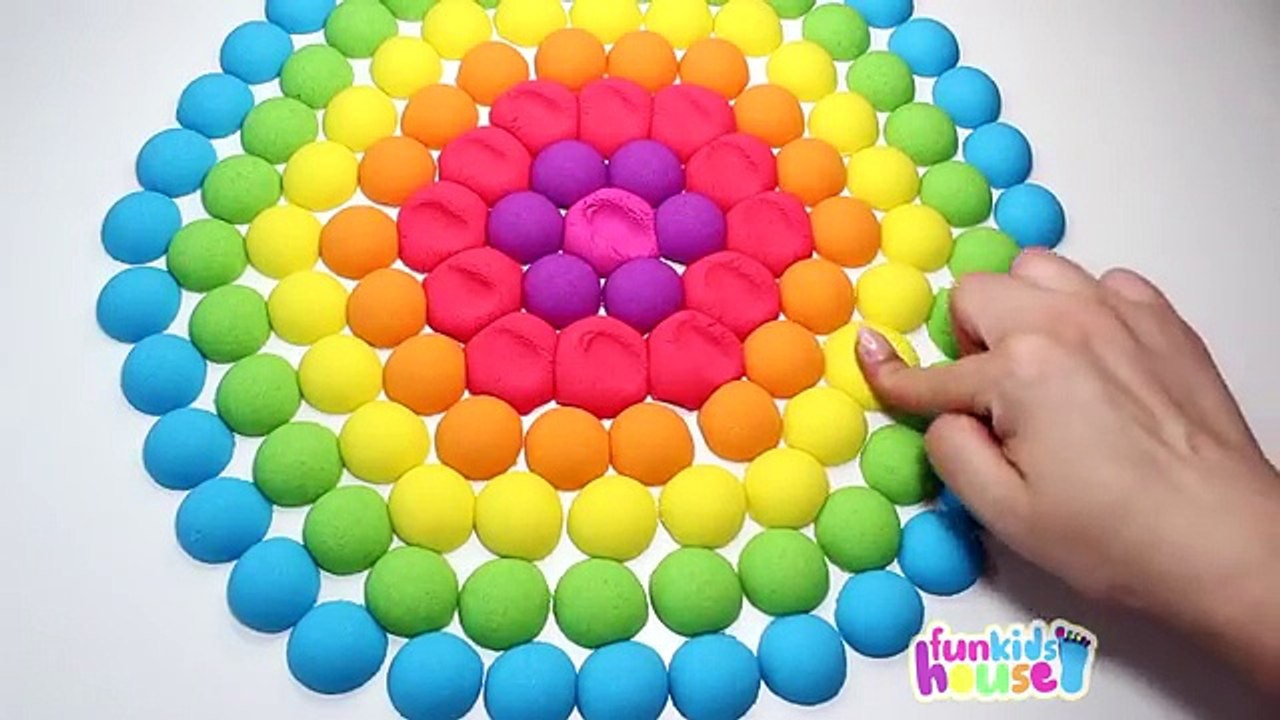 DIY Kinetic Sand Rainbow Candy Cake and How to Make Kinetic Sand Ice Cream Cones for Kids