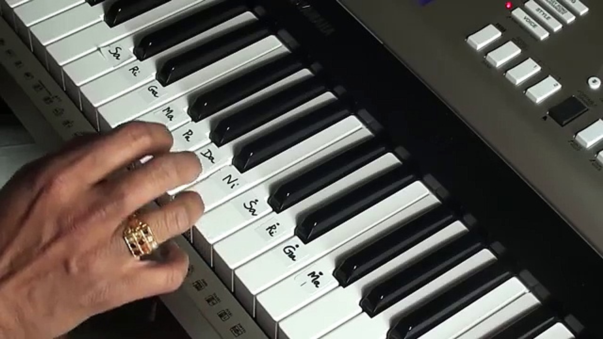 Kal Ho Naho Simple Explanation On Key Board Part 1 Video Dailymotion