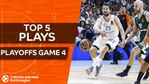 Top 5 Plays  - Turkish Airlines EuroLeague Playoffs Game 4