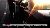 Polici e kap të pirë në timon, shoferi: A të shtrihem gjysme ore? (Video)