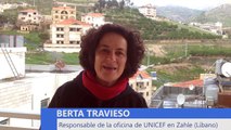 BERTA TRAVIESO relata la situación de los niños sirios en Líbano