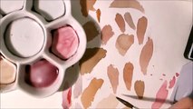 Mixing skin tones with watercolors How to or better How i mix Tutorial by Iraville